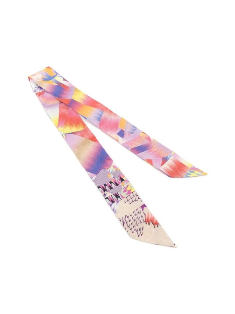 Hermes Twilly Marble Silk Scarf